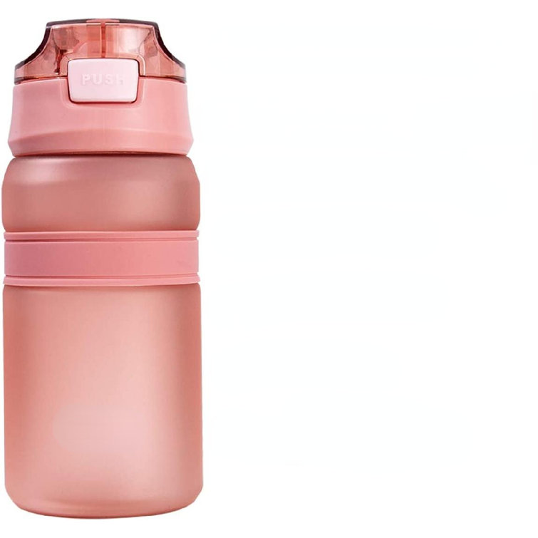 Pair of Bike or Fitness Water Bottles 28oz - BPA Free - PINK w/ blue lid -  NEW