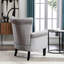Canapé simple en velours rembourré à oreilles avec tête de clou pour la chambre-1779171256