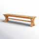 Medlock 15.75'' Wood Outdoor Bench