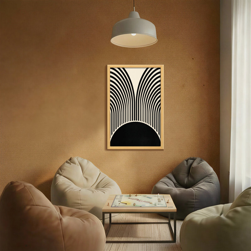 Abstract Curved Lines Pattern