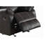 Fauteuil inclinable en cuir synthétique noir Zuriel-1583774049