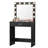 Leeandrew Vanity Desk with Drawers, Cabinet, Stool & Charging Ports-120842923