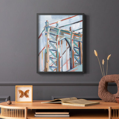 «Big City Colors II», reproduction encadrée - bois massif