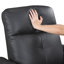 Fauteuil inclinable et pivotant en cuir-11409363