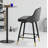 Swivel Upholstered 26"/29" Counter & Bar Stool With Solid Metal Frame and Velvet Back-1125635294-1108902028
