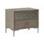 Ensemble de chambre pour grand lit, chêne naturel, argent, champagne, ensemble de 3 pièces avec 2 tables de chevet-130996394