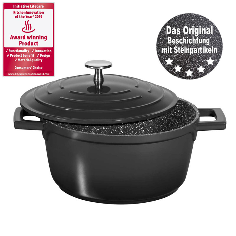 Stoneline 2.6L Aluminum Round Dutch Oven
