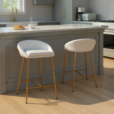 Maddison Brielle 25.75" Fixed-Height Counter Stools