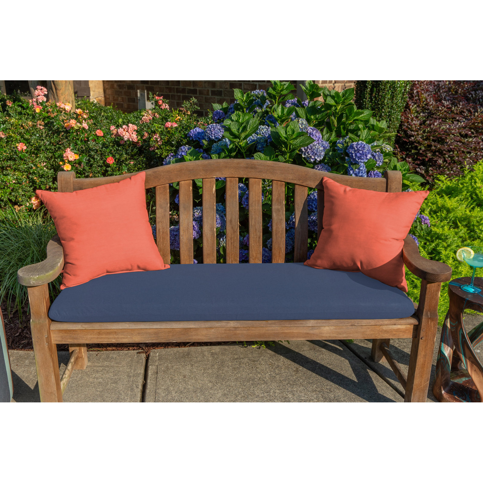 Sunbrella® Throw Pillow, 18"H x 18"W, Canvas Melon Sunbrella®