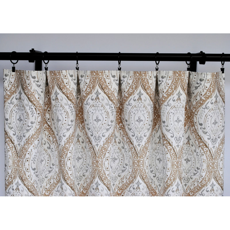 Cotton Room Darkening Curtain Pair, 25" W x 90" L