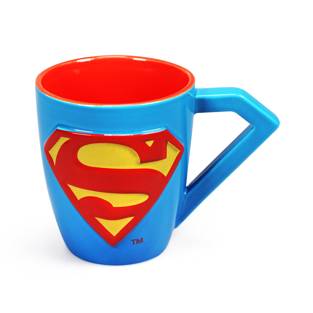 Becher in Form einer Schachtel - Superman