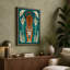 Tiger in Symmetry Art Deco - Wrapped Canvas-1087517696-1087517702