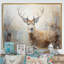 Minimalisme beige, portrait de cerf IV - impression sur toile encadrée de cerf-1636157416-1636157394
