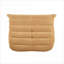 Fauteuil d'appoint capitonné en microfibre jaune moutarde, fauteuil de plancher rembourré confortable pour le salon, siège pour adulte 1 pièce-2121721926