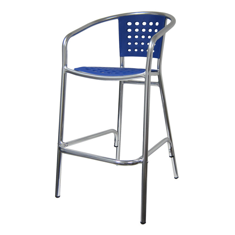 Tabouret de bar Brado, Bleu