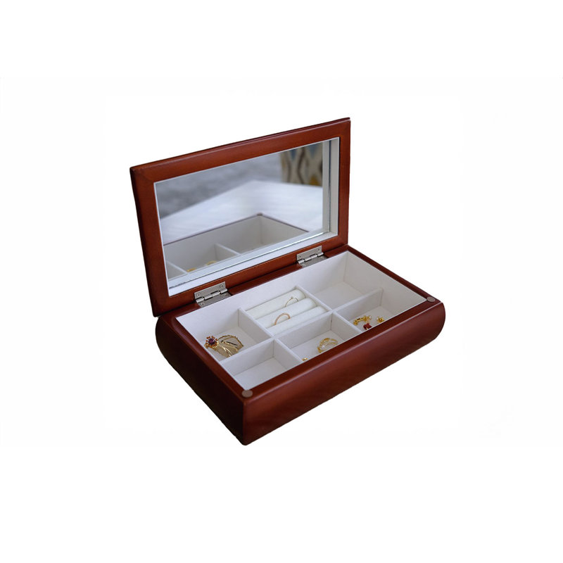 Walnut Rose Jewellery Box +