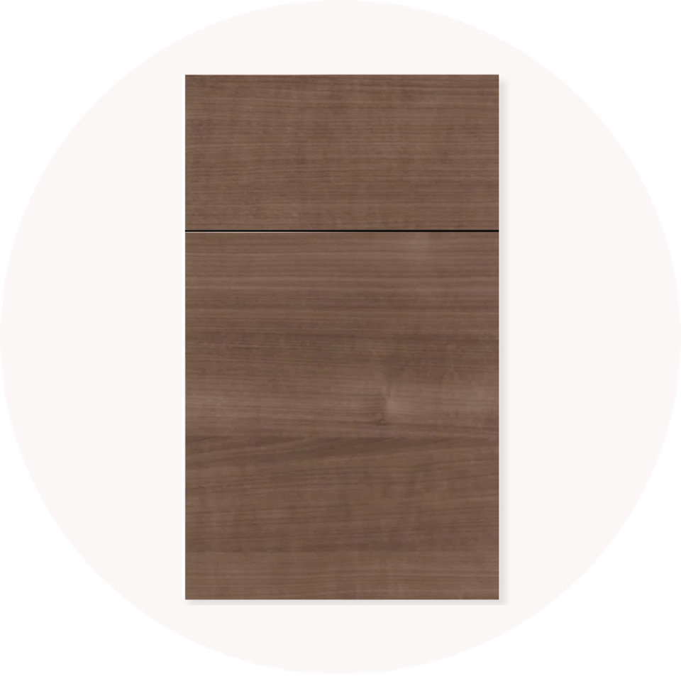 Brown wood cabinet door