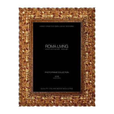 Vintage Wood Gilded Picture Frame