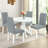 Set of 4 Classic Style Solid Wood Upholstered Waterproof Falabella Dining Chairs, Kitchen Chairs, Armless Side Chairs, Modern Side Chairs-1567603772-1567603763