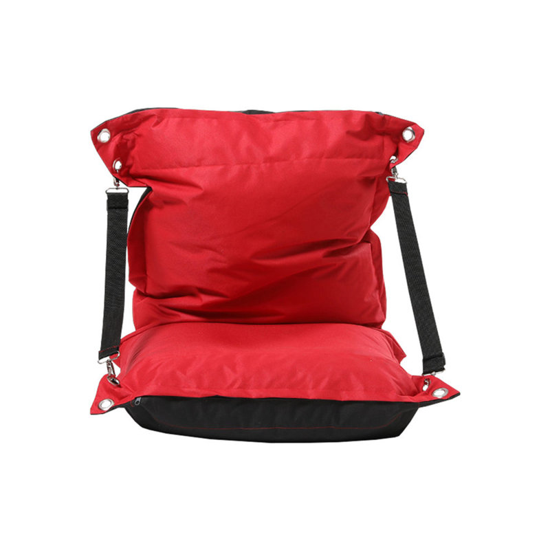 Fauteuil à billes standard pour l'extérieur, Rouge / noir 100% polyester