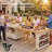 78.8 Inch Extendable Rolling Kitchen Island With Power Outlet