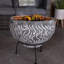 Round Clay Wood Burning Smokeless Fire Pit
