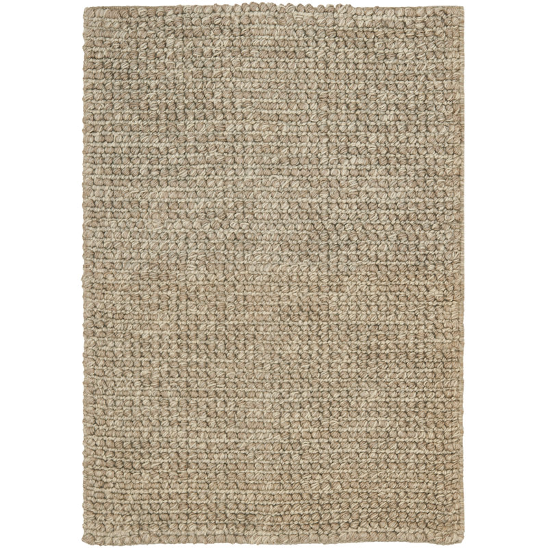 Tapis en jute / coton tissé à la main Nubby Tweed, Rectangle 2 pi 6 po x 3 pi 1 po
