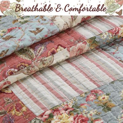 Alaina Cotton Patchwork Quilt Set