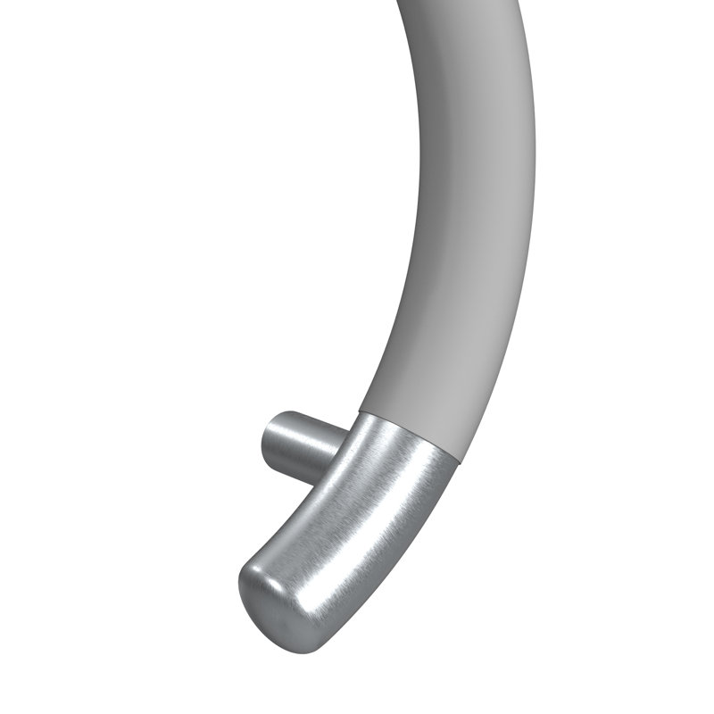 Ergo ValveBar ergonomique Soft Grip 32 mm de diamètre, conforme à l'ADA, capacité de poids de 300 lb, Nickel brossé