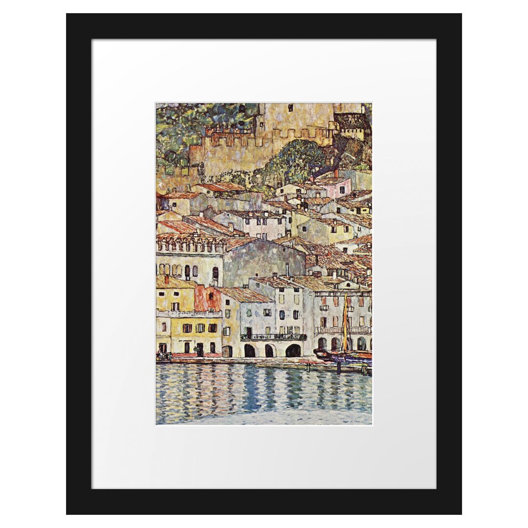 Gerahmter Kunstdruck Malcesine am Gardasee von Gustav Klimt