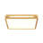 Scandinavian Dimmable Hollowed Design Square Wooden Led Flush Mount