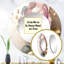 Décoration murale rose et dorée Camellia II - Miroir rond floral et botanique_MTMIR56443-613379555