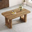 Table de salle à manger 64,5 "en faux marbre / bois avec décor en verre pour le salon de la cuisine-362091593