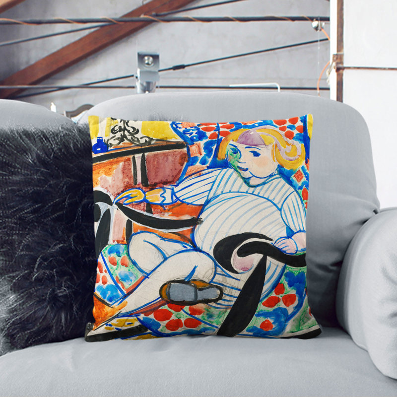 Square Cushion, Black, 40cm H x 40cm W x 15cm D