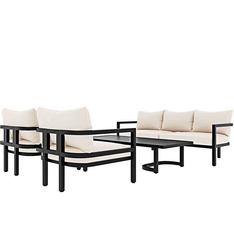 Ensemble de canapé d'extérieur multi-personnes, Beige
