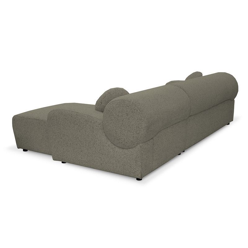4 Seater Corner Sofa, Right Hand Facing, Brown