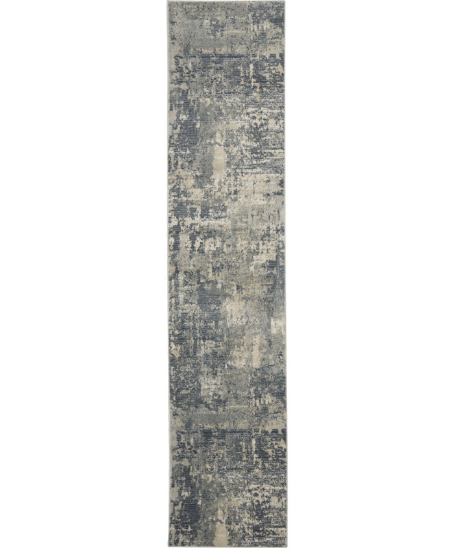 Tapis beige contemporain contemporain, Tapis de couloir 2 pi 2 po x 10 pi