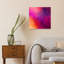 Vibrant Geometric Mosaic Abstract Colorful Geometric Lilac Violet Wall Art Print 1 Piece Wrapped Canvas Wall Art-498969023