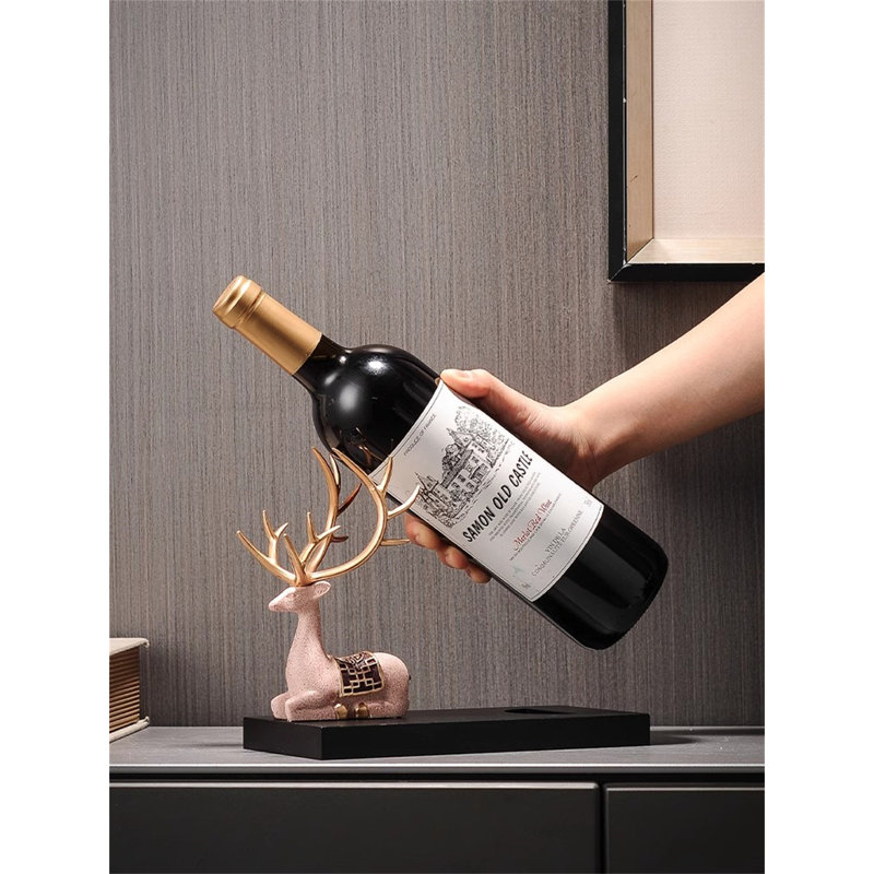Ornement élégant porte-bouteilles de cerf