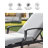 SeeHill Pool Lounge Chair, Aluminum Outdoor Chaise Lounge with Thick Cushion, Outdoor Lounger Pool Furniture with 6-Position Adjustable Backrest, Patio Lounge Chair for Outside, Deck-1740688308