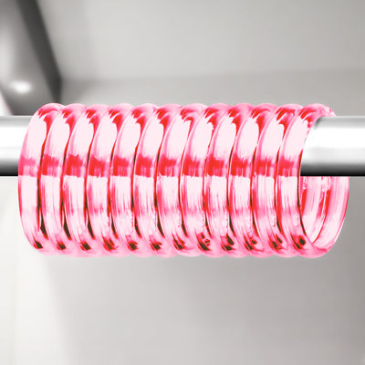 Crochet en plastique pour rideau de douche