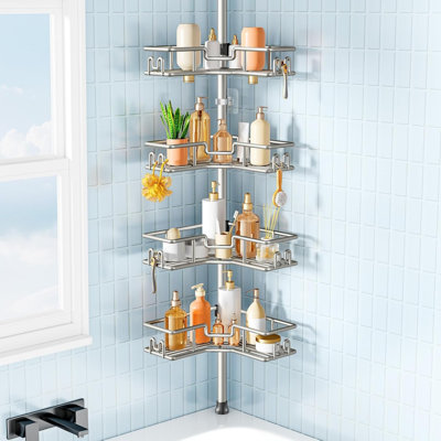 Tension Stainless Steel Shower Shelf