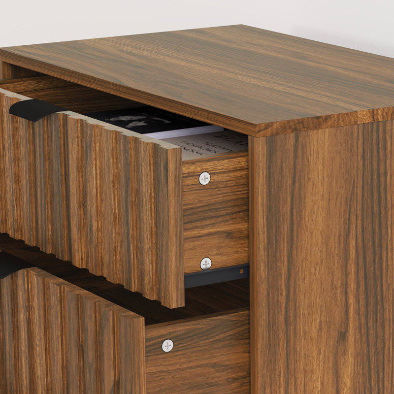 4 - Drawer 23.6" W Dresser, Brown
