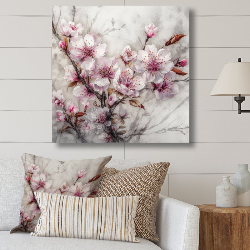 Rudelson «Blooming Cherry Blossom II», reproduction sur toile, H 16 po x l 16 po x P 1 po, Toile tendue