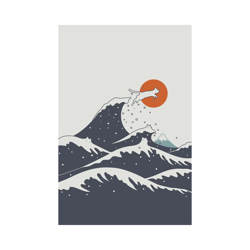 Cat Landscape LV-C by Lim Heng Swee - Wrapped Canvas Painting, 152.5 cm H x 101.5 cm W