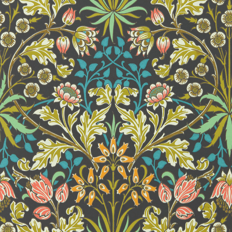 Hyacinth 10.05m x 52cm Matte Wallpaper Roll, Enchanted Green