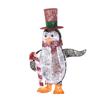 36 in. Penguin with LED Lights