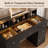 47"W LED Vanity Desk with Tri-Fold Mirror, 20W Fast Charging Type-C Power Outlet-506139440