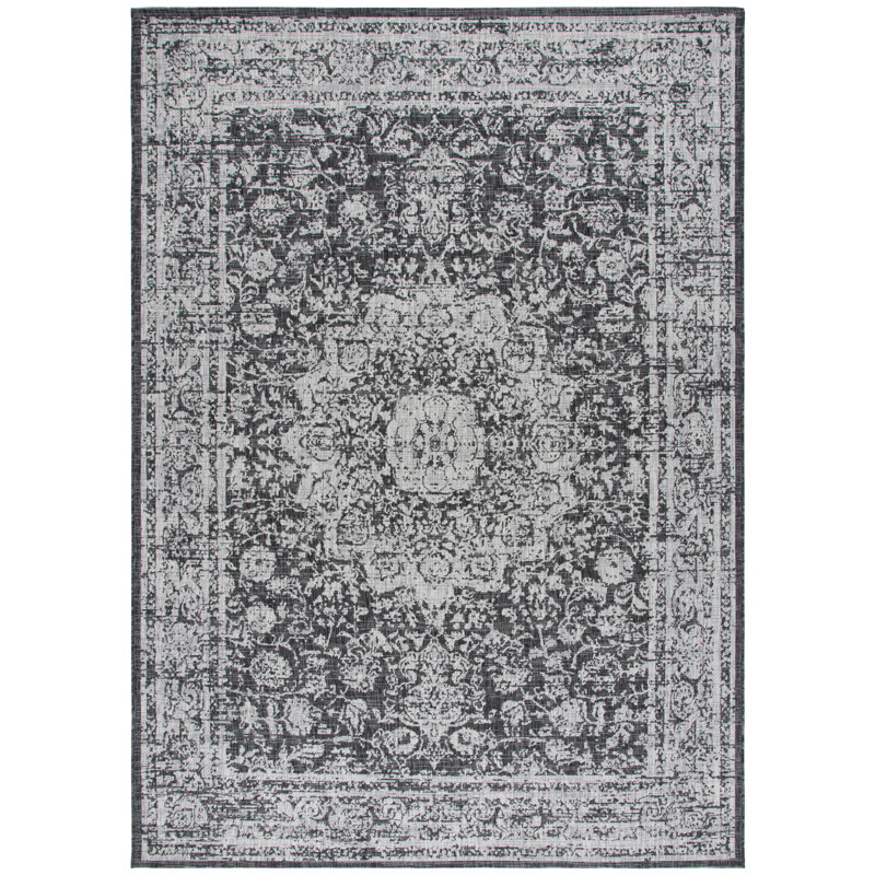 Millaray Performance Oriental Indoor/Outdoor Area Rug, Rectangle 5'3" x 7'7"
