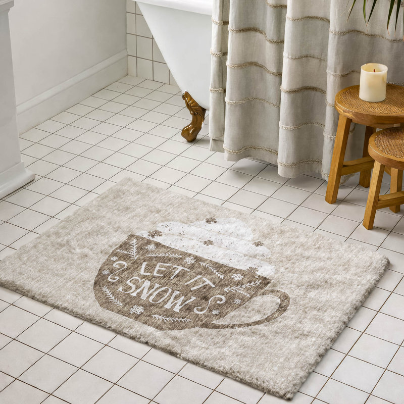 Tapis de Noël de qualité supérieure lavable à la machine Dream Shag ADS218, 1 pi 8 po x 2 pi 6 po